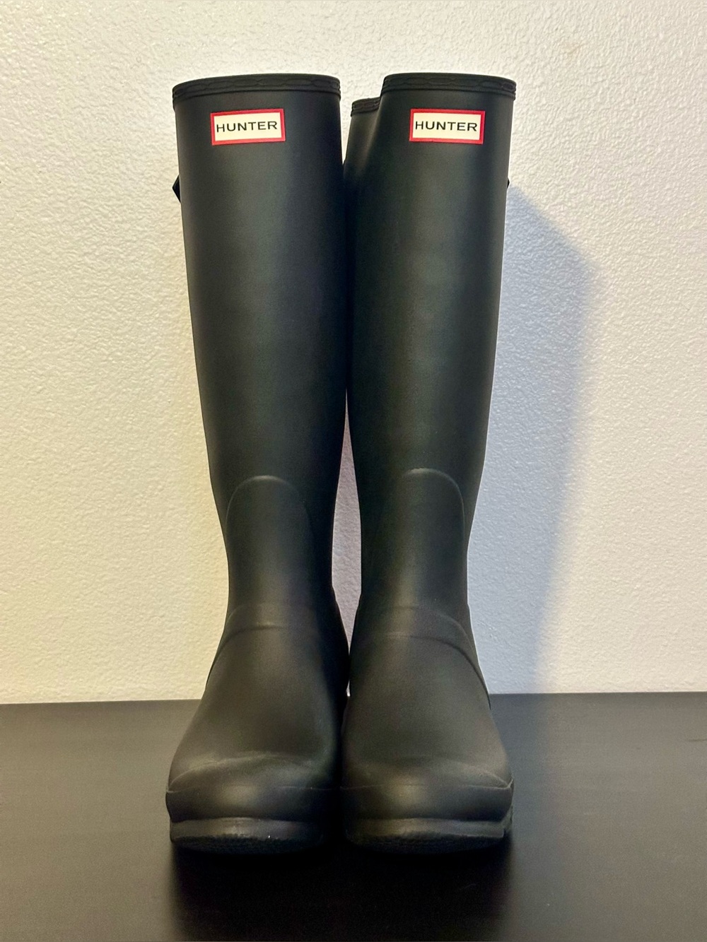 HUNTER Women’s Original Tall Black Adjustable Rain Boots